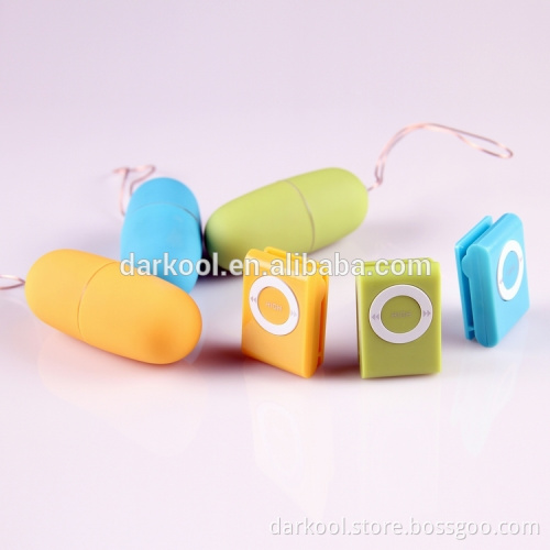 E007/Beautiful Wireless Mp3 Shaped Remote Controlled vibrator egg for woman vagina